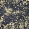 Hoffmann black & gold moiré cotton fabric
