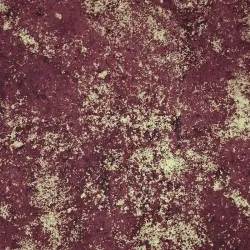 Hoffmann burgundy and gold moiré cotton fabric