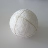 White temari ball 4 divisions 9cm