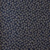 Reversible dark blue sakura japanese cotton fabric