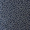 Reversible dark blue sakura japanese cotton fabric