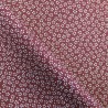 Reversible dark red sakura Japanese cotton fabric