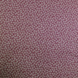 Reversible dark red sakura Japanese cotton fabric