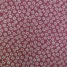 Reversible dark red sakura Japanese cotton fabric