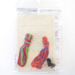 Kit sashiko 5 dessous de verres blancs version 2