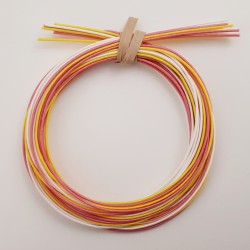 Mizuhiki Cord Set White, Yellow & Dusty Pink – 9 Cords